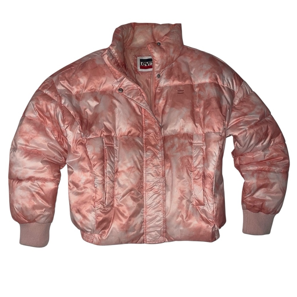 Levi's Tye Dye Pink Cinched Puffer Jacket